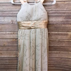 White and gold dress